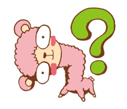 Pink alpaca!! sticker #753159