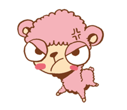 Pink alpaca!! sticker #753161