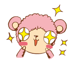 Pink alpaca!! sticker #753166