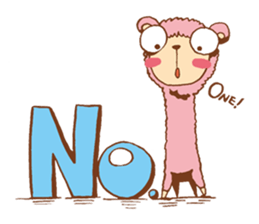 Pink alpaca!! sticker #753167