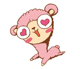 Pink alpaca!! sticker #753169