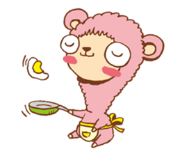 Pink alpaca!! sticker #753172