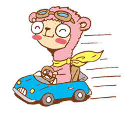 Pink alpaca!! sticker #753174