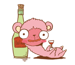 Pink alpaca!! sticker #753175