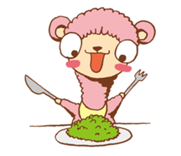 Pink alpaca!! sticker #753176