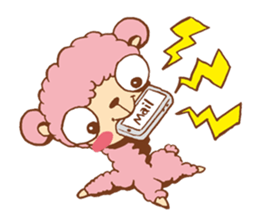 Pink alpaca!! sticker #753178