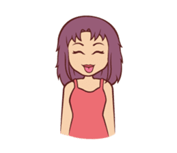 Cute Anime Girl: sticker your friends sticker #753264