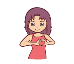 Cute Anime Girl: sticker your friends sticker #753266
