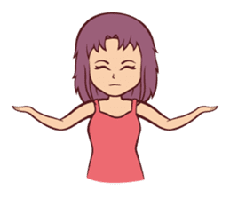 Cute Anime Girl: sticker your friends sticker #753267