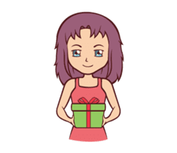 Cute Anime Girl: sticker your friends sticker #753269