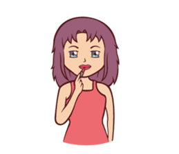 Cute Anime Girl: sticker your friends sticker #753272