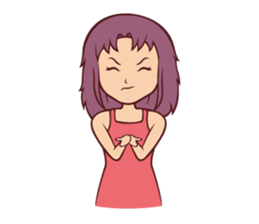 Cute Anime Girl: sticker your friends sticker #753273