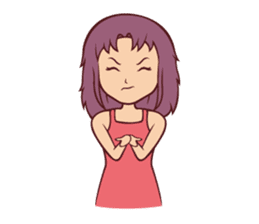 Cute Anime Girl: sticker your friends sticker #753273