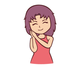 Cute Anime Girl: sticker your friends sticker #753274