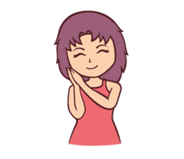 Cute Anime Girl: sticker your friends sticker #753274