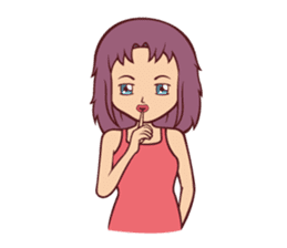 Cute Anime Girl: sticker your friends sticker #753275