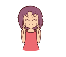 Cute Anime Girl: sticker your friends sticker #753276