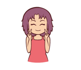 Cute Anime Girl: sticker your friends sticker #753276