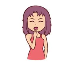 Cute Anime Girl: sticker your friends sticker #753277