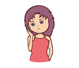 Cute Anime Girl: sticker your friends sticker #753278