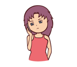 Cute Anime Girl: sticker your friends sticker #753278