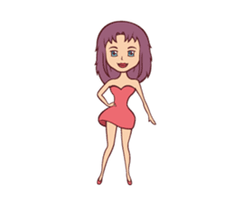 Cute Anime Girl: sticker your friends sticker #753280