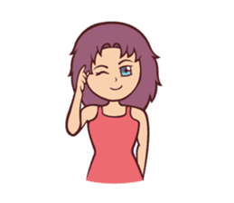 Cute Anime Girl: sticker your friends sticker #753281