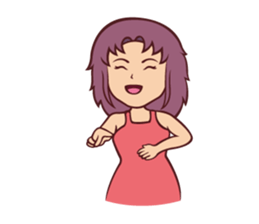 Cute Anime Girl: sticker your friends sticker #753287