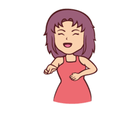 Cute Anime Girl: sticker your friends sticker #753287