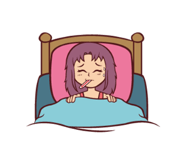 Cute Anime Girl: sticker your friends sticker #753288