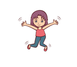 Cute Anime Girl: sticker your friends sticker #753290