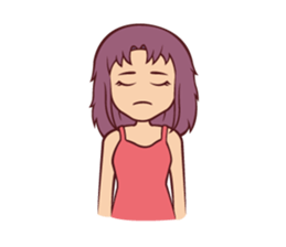 Cute Anime Girl: sticker your friends sticker #753294