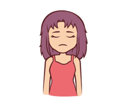 Cute Anime Girl: sticker your friends sticker #753294