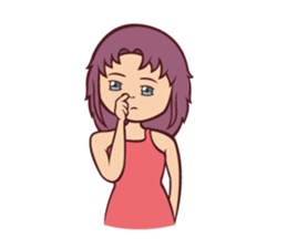 Cute Anime Girl: sticker your friends sticker #753296