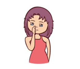 Cute Anime Girl: sticker your friends sticker #753296
