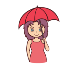 Cute Anime Girl: sticker your friends sticker #753297