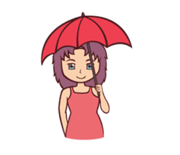 Cute Anime Girl: sticker your friends sticker #753297