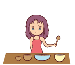 Cute Anime Girl: sticker your friends sticker #753302