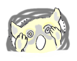 Miro Neko [green Cat] #2 sticker #753469