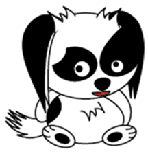 Japanese dog chin sticker #753544