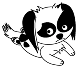 Japanese dog  chin sticker #753545