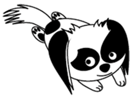 Japanese dog chin sticker #753546