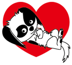 Japanese dog chin sticker #753547