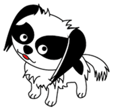 Japanese dog  chin sticker #753548