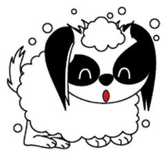 Japanese dog  chin sticker #753550