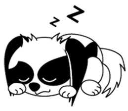 Japanese dog chin sticker #753551