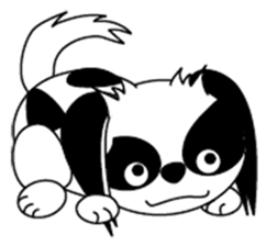 Japanese dog  chin sticker #753552