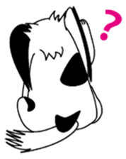 Japanese dog chin sticker #753554