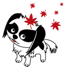 Japanese dog chin sticker #753560