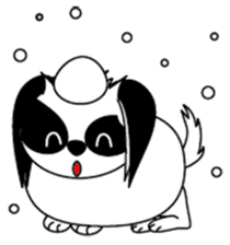 Japanese dog chin sticker #753561